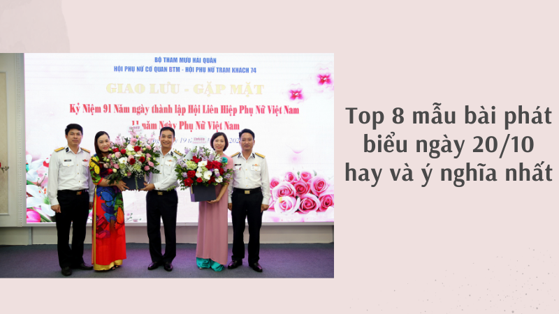 Top 8 mẫu bài phát biểu ngày 20/10 hay và ý nghĩa nhất